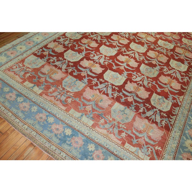 Early 20th Century Early 20th Century Beautiful Persian Floral Pattern Fine Carpet - 10'1" x 13'5" For Sale - Image 5 of 6
