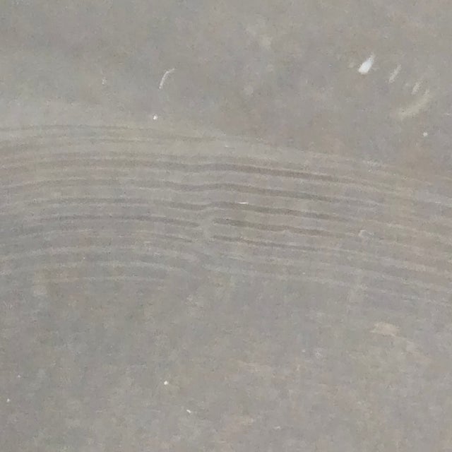 Vintage 14" Gold Crackle Rim Centrifugal Glass Charger / Centerpiece For Sale In Dallas - Image 6 of 6