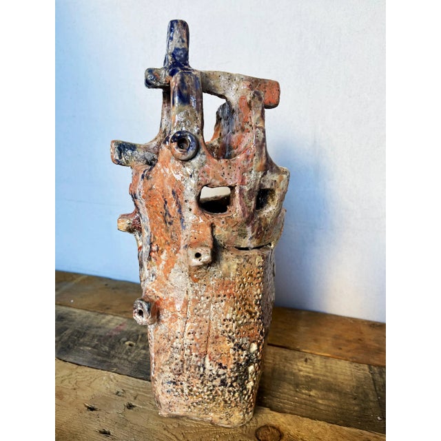 Glazed Ceramic Vessel For Sale - Image 4 of 5