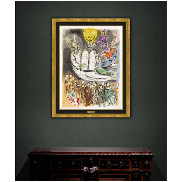 The artwork here "Moses and the Ten Commandments (M.457)", is a wonderful depiction of the Bible story of Moses and God’s...