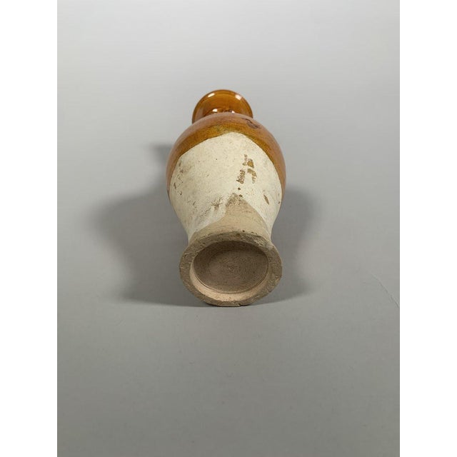 Terracotta vase with amber glaze, Tang Dynasty (618-907) For Sale - Image 6 of 7