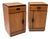 Vintage Art Deco Nightstands in Oak and Ebony by FA. S. Speelman, 1920s, Set of 2 For Sale
