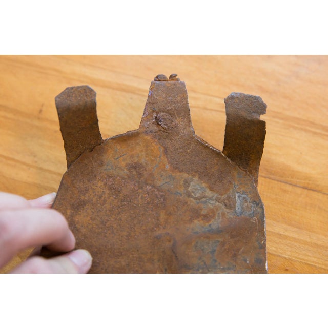 Metal Vintage African Iron Turtle For Sale - Image 7 of 8