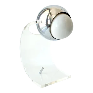 Sonneman Table Lamp Chrome and Lucite Mid Century Modern