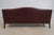 Ethan Allen Burgundy Leather Modern Sofa For Sale - Image 16 of 18