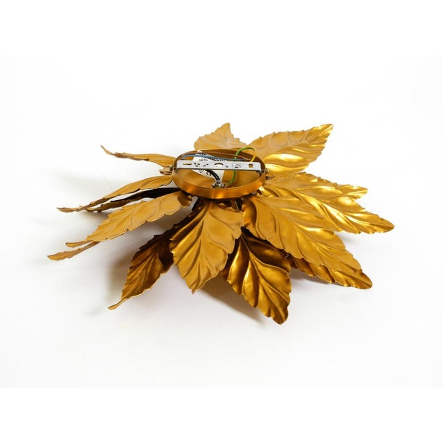 Large Gold-Plated Ceiling Lamp in the style of Hans Kögl Florentine, 1980s For Sale - Image 17 of 18