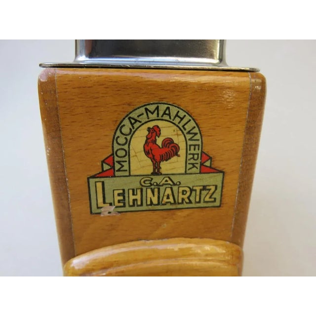 Wood & Chrome Coffee Grinder from C. A. Lehnartz, 1950s For Sale - Image 10 of 16