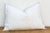Textile White & Charcoal Trellis Lumbar Moroccan Silk Pillow For Sale - Image 7 of 8