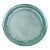 Vintage 8.6" Chunky Hand-Blown Recycled Green Glass Catchall Bowl /Tray For Sale
