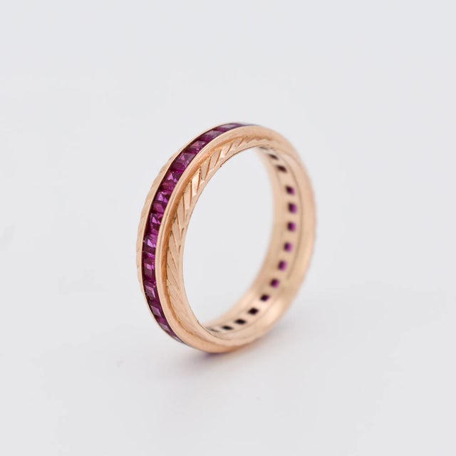 Gold and Ruby Alliance, Size 7.5 For Sale - Image 4 of 5
