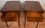 1920 Pair of English Hepplewhite Mahogany & Satinwood Inlay Pembroke Side Tables / End Tables For Sale - Image 9 of 18
