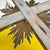 Altar Crucifix in Wood and Metal For Sale - Image 9 of 12