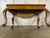Chestnut Italian Rococo Style Hand- Carved Walnut Console Table For Sale - Image 8 of 15