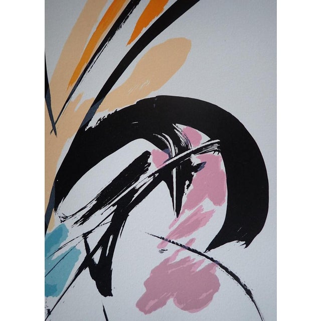 Jean Miotte (1926-2016) The constant eye, the light, 2001 Original lithograph in bright colors On Rives vellum Monogrammed...