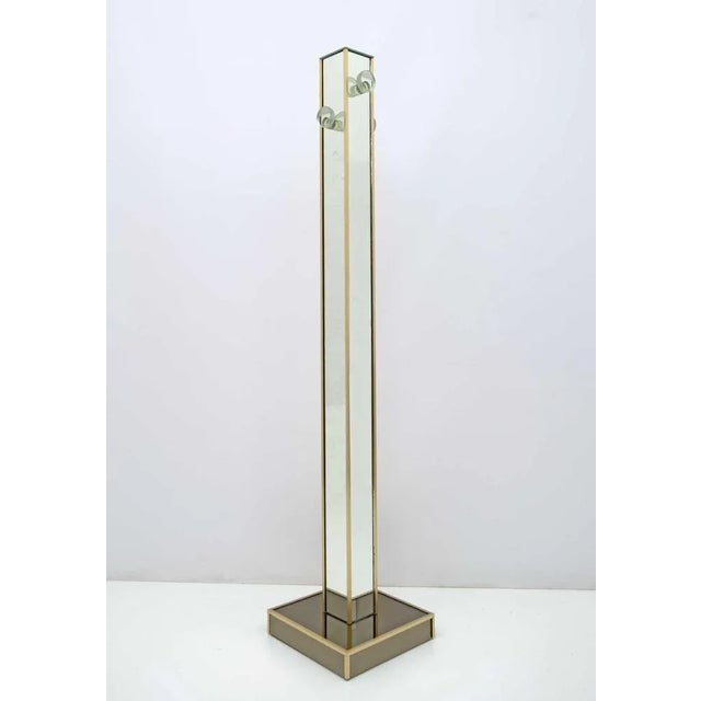 Brown Mid-Century Modern Mirror Hanger, Italy, 1970s For Sale - Image 8 of 8