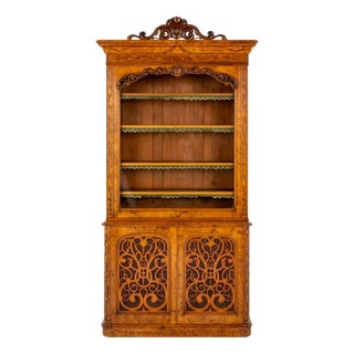 Victorian Walnut Cabinet, 1860s For Sale