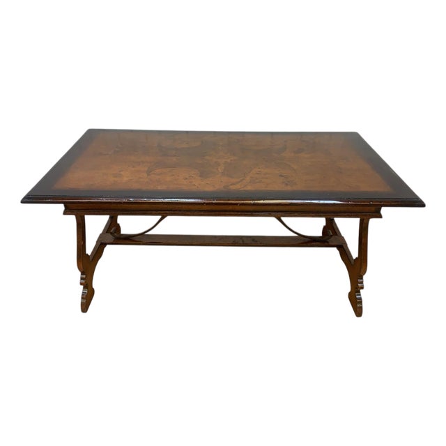 Late 20th Century Marchetti – Hand Made in Italy Inlaid Walnut Extending Dining Table For Sale