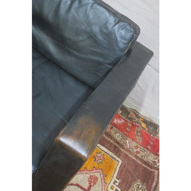 Black Mid-Century Leather Club Chair from Cor, 1950s For Sale - Image 8 of 10