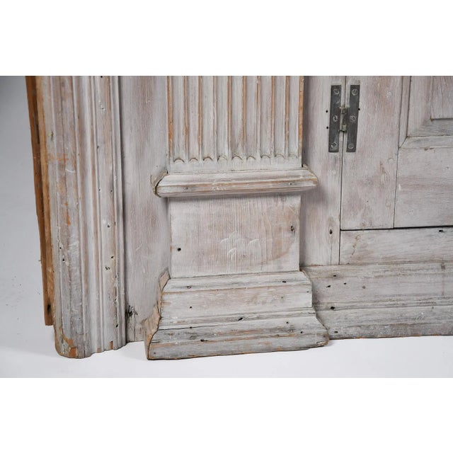 Mid 18th Century Monumental Architectural 18th Century Painted Corner Cabinet Secretary For Sale - Image 5 of 9