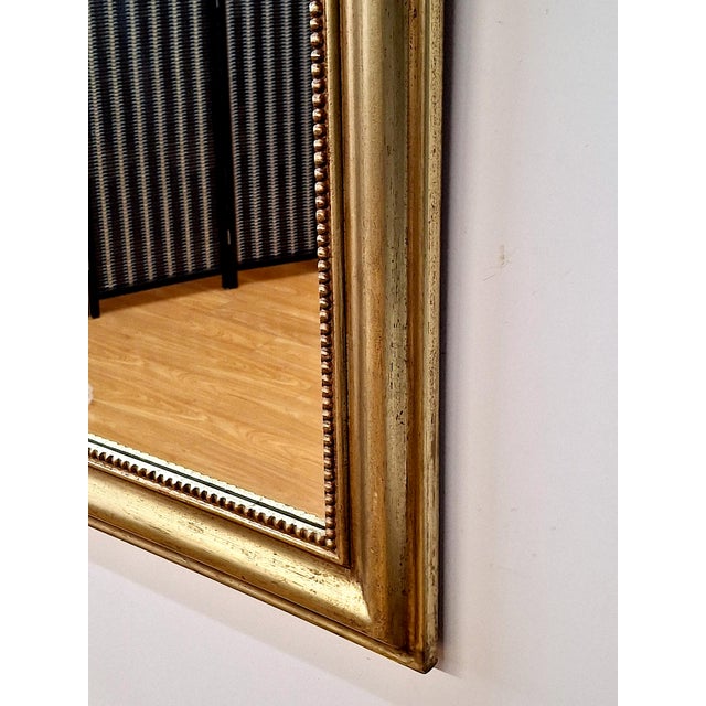 Gold French Louis Philippe-Style Giltwood Mirror For Sale - Image 8 of 9