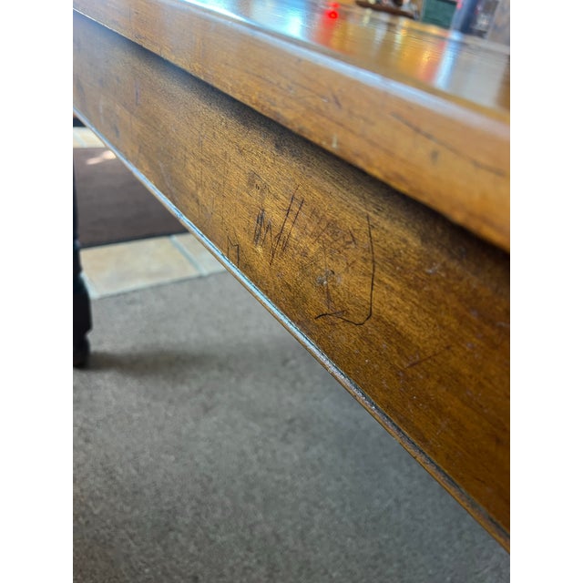 1950's Stickley French Farmhouse Pine Dining Table For Sale - Image 9 of 10