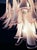 Glass Pink Murano Chandelier in the style of Mazzega For Sale - Image 7 of 8