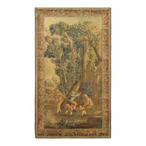 18th Century French Aubusson Rustic Tapestry