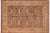 Brown Shabby Chic 1990's Floral Pak-Persian Brown/Tan Wool Rug - 7'11'' X 10'6'' For Sale - Image 8 of 9