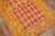 Mid 20th Century Saffron Red Quirky Moroccan Colorful Geometric Accent Rug - 4'6" x 9'2" For Sale In New York - Image 6 of 18