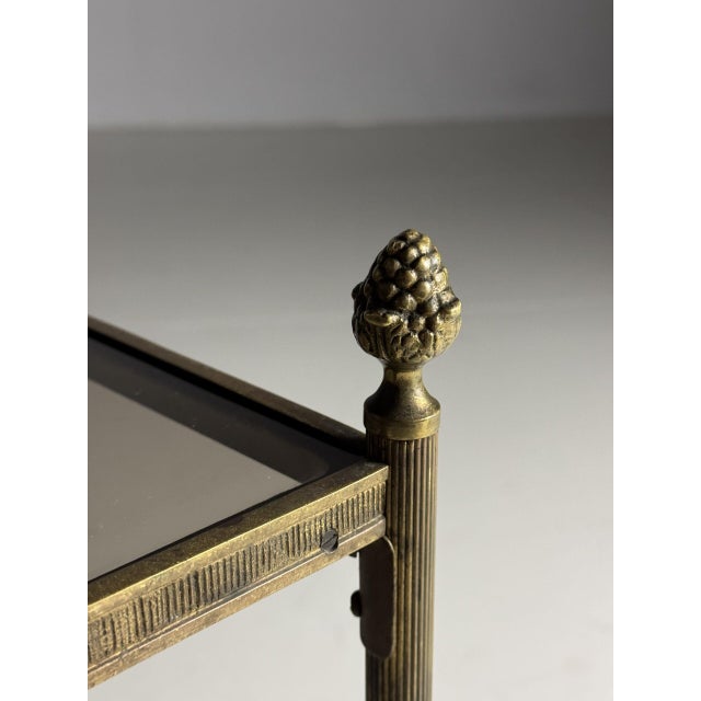 Brass Side Table in the style of Maison Bagues For Sale - Image 13 of 14