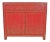 Vintage Elm Persimmon Rustic Accent Cabinet For Sale