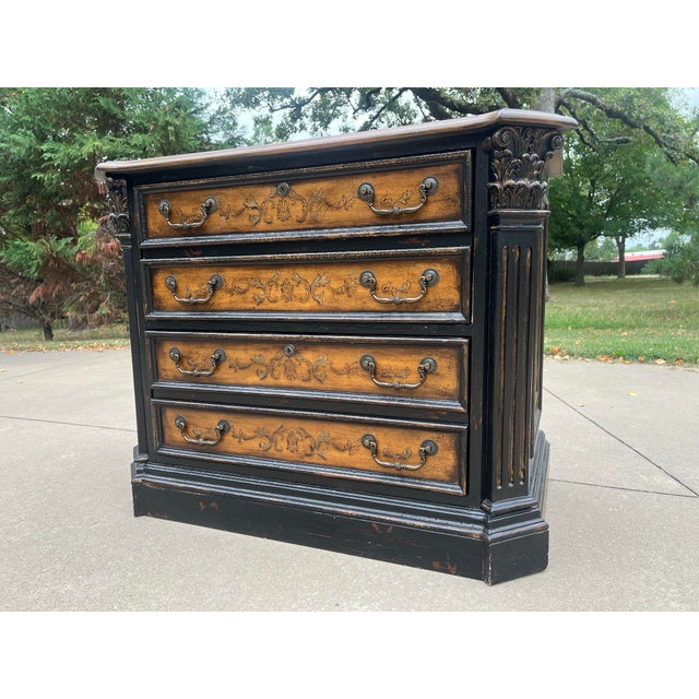 Traditional Hooker Furniture North Hampton Collection Ebonized Maple Lateral Filing Cabinet For Sale - Image 3 of 12