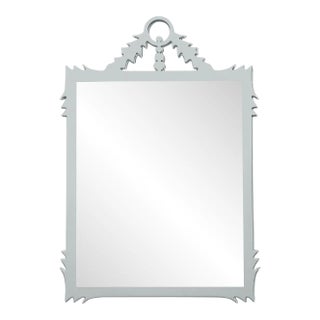 Fleur Home Garden District Lafitte Rectangle Mirror in Pelican Gray, 41x63 For Sale