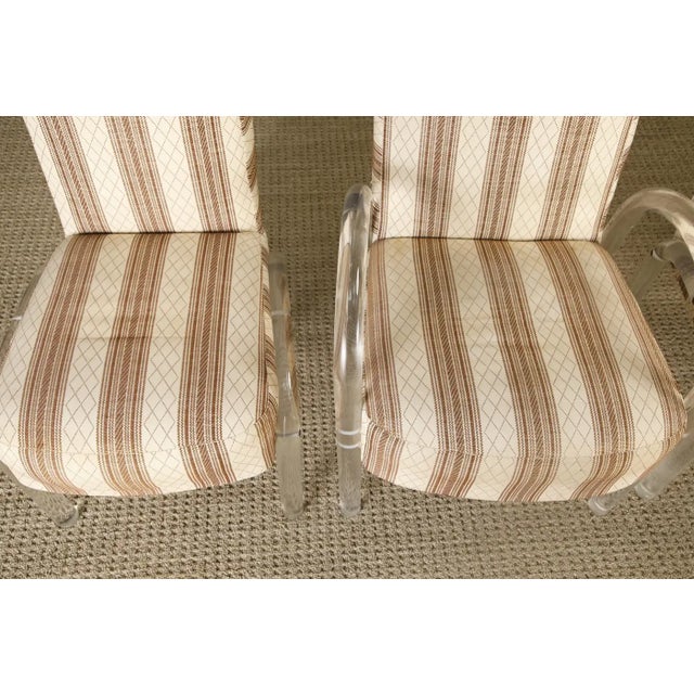Hill Manufacturing Co. Set of Five Lucite Waterfall Dining Chairs by Hill Manufacturing, 1980s For Sale - Image 4 of 18