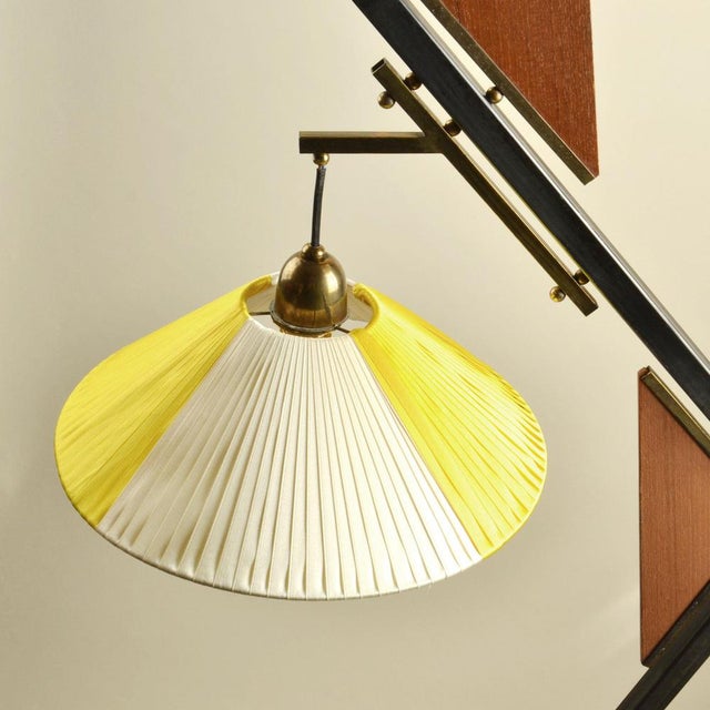 Mid-Century Modern Italian Floor Lamp with Red and Yellow Shades, 1950s For Sale - Image 12 of 13
