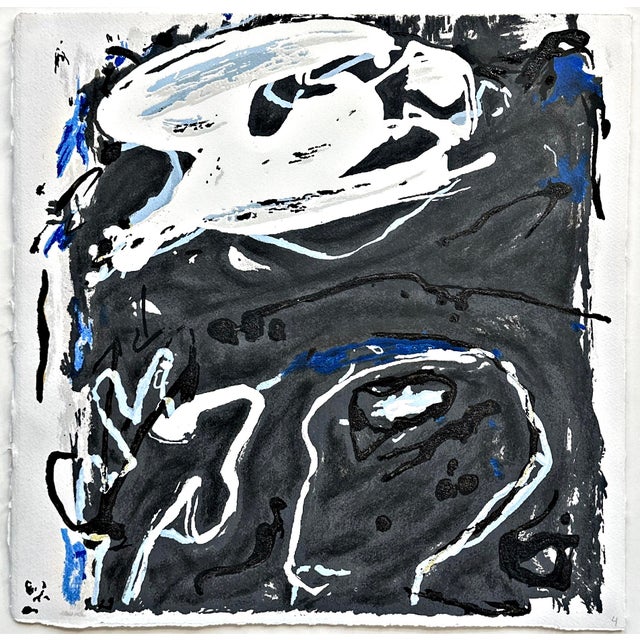 Emil Schumacher, Original Terragraph from the Book of Genesis, 1998, No. 4 For Sale - Image 3 of 5