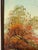 Red Large Vintage Autumn Watermill Oil Painting, Signed Robert More For Sale - Image 8 of 8