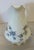 Cream Vintage Silesia Porcelain Creamer With Dragon Handle & Forget-Me-Not Florals, Circa 1900 For Sale - Image 8 of 12