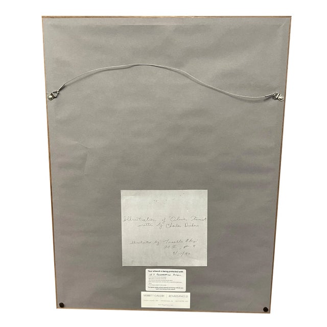 Green Illustration of Oliver Twist For Sale - Image 8 of 9