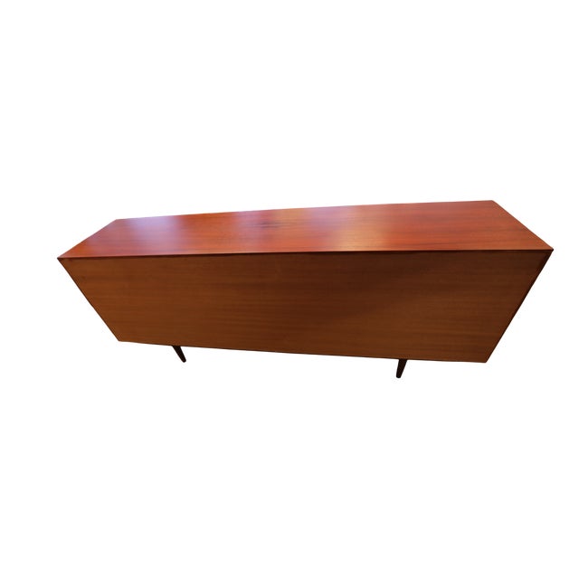 Vintage Danish Teak Sideboard with Sliding Doors, 1960 For Sale - Image 4 of 18