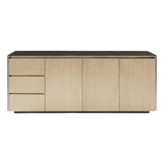 Modern Greg Sheres Style Oak and Bronze Buffet – “Barcelona" For Sale