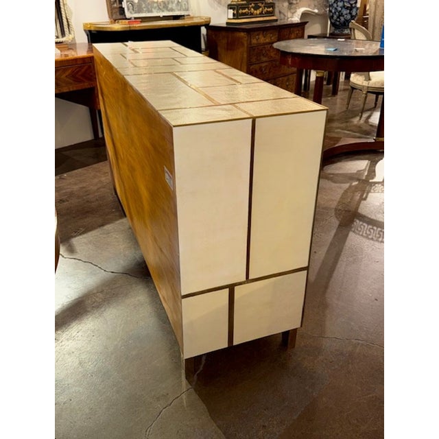 Italian Mid-Century Inlaid Cabinet For Sale - Image 4 of 6