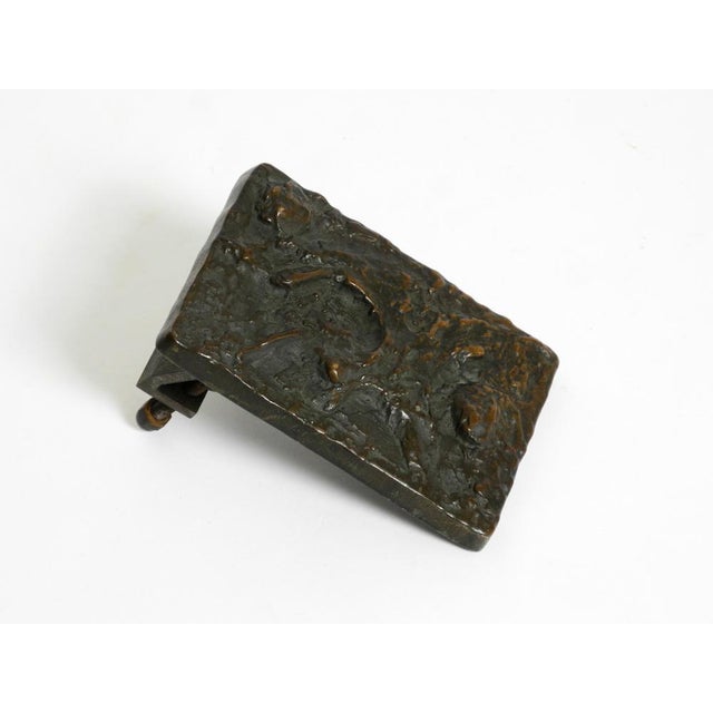 1970s Large Brutalist Bronze Push Handle from Alpan, Germany, 1970s For Sale - Image 5 of 16