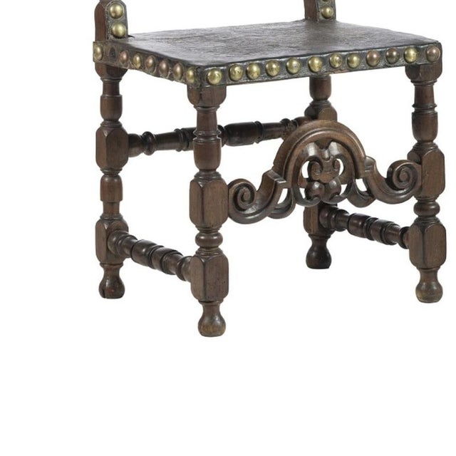 17th Century Portuguese Walnut Chairs, Set of 2 For Sale - Image 3 of 6