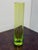 Contemporary Cylindrical Lime Green Tall Vase For Sale - Image 3 of 12