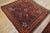 Wine 1890s Red Wine Geometric Antique Pair of Persian Baluch Carpets 2'7" X 2'7" Knotted Wool Rugs For Sale - Image 8 of 10