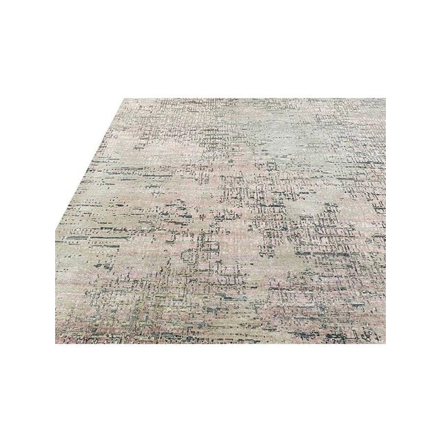 Abstract 1990s Handwoven Modern Abstract Rug 8x10 For Sale - Image 3 of 12