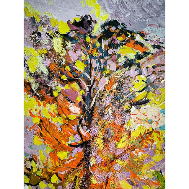 Linda Clerget, Autumn Impressions in Sully-Sur-Loire, Acrylic For Sale - Image 3 of 8