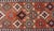 Vintage Turkish Kars Runner With Tribal Motif Design in Orange-Brown Colors 1'9 X 6'5 For Sale - Image 9 of 12