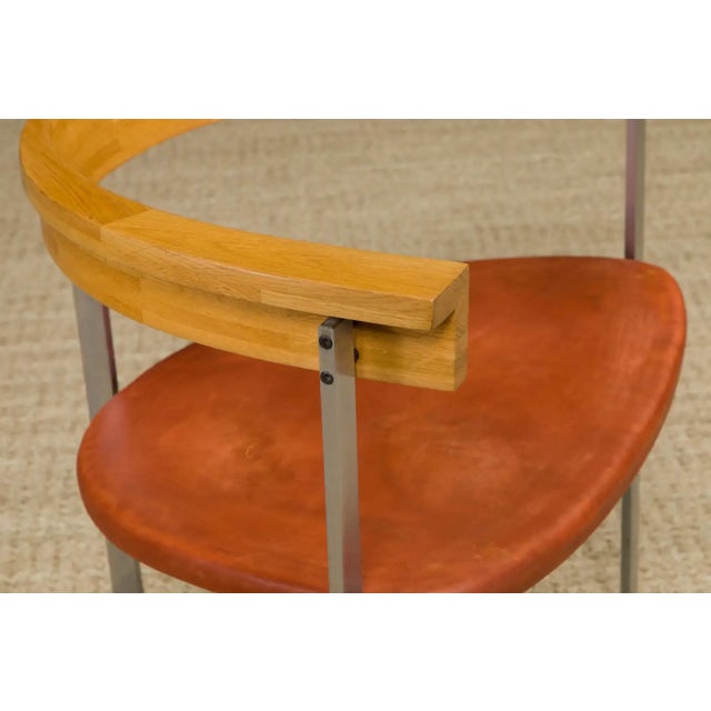 Brown 'Pk-11' Armchairs by Poul Kjærholm for Ekc, Denmark C. 1957, Signed For Sale - Image 8 of 17